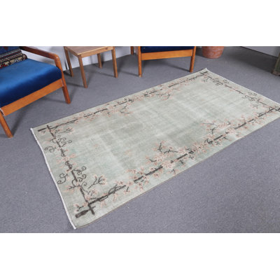 Antique Turkish Oushak Rug in Brown - Vintage Wool Area Rug for Living Room Decor