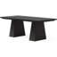 Bureau de direction de 63 pouces, grand bureau d'ordinateur à double piédestal, table de travail moderne simple, table de conférence, mobilier de bureau pour la maison, noir