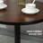 Chaska Round Solid Wood Top Metal Base Dining Table