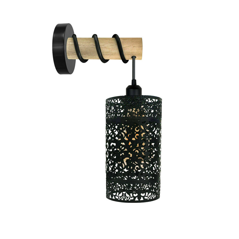 Kirzia Armed Sconce, Black, No