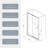 Piovt Swing Glass Shower Door