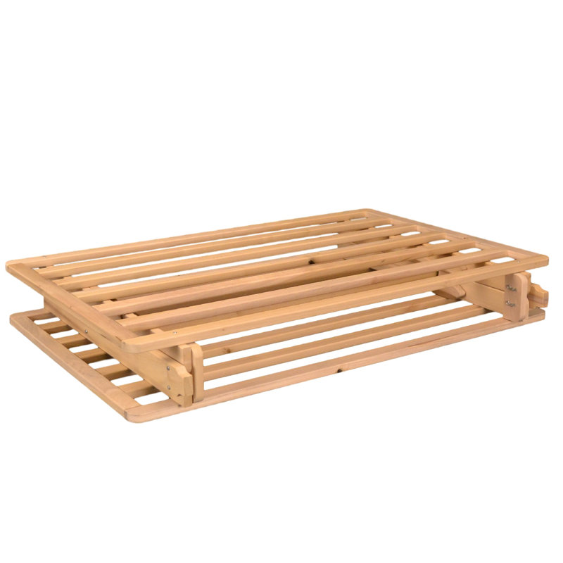 Aideliz Solid Wood Bed, Queen
