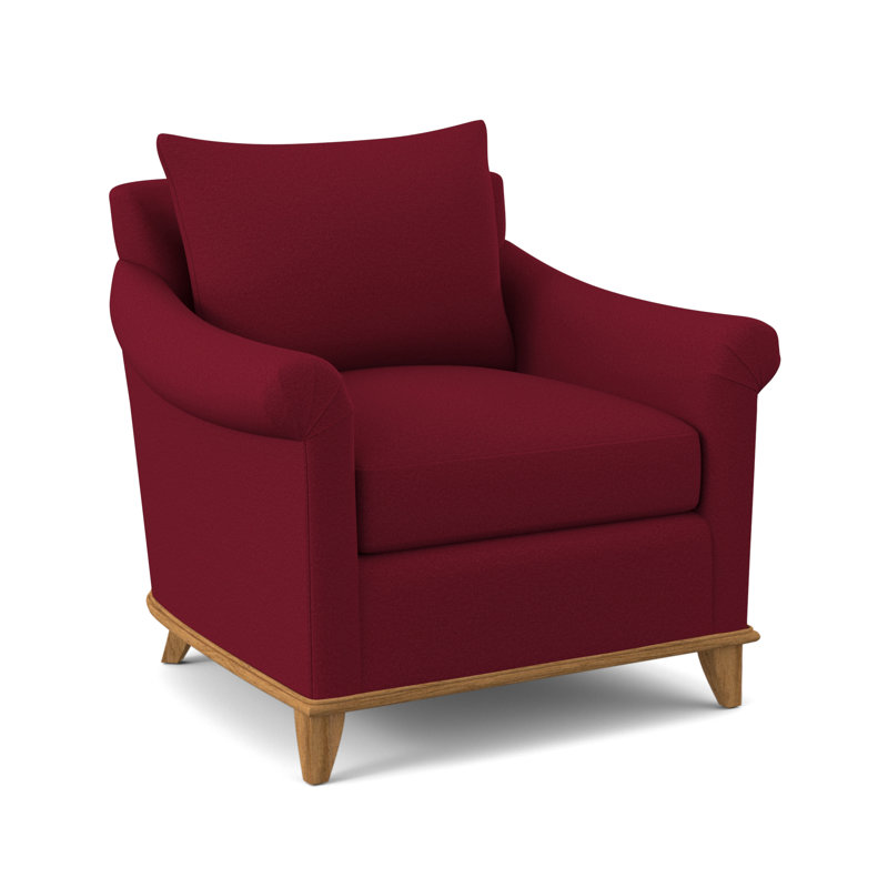 Drake Upholstered Armchair, Amber, Margaret Lipstick