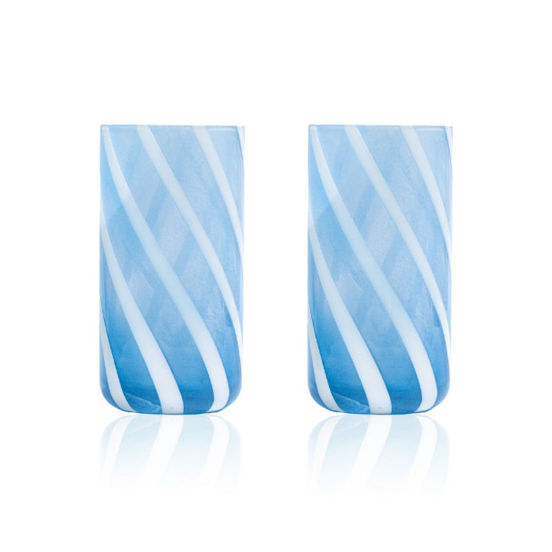 Ensemble de 2 verres à whisky Savannah, Blue