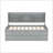 Twin Size Wooden Captain Bed With Built-In Bookshelves,Three Storage Drawers And Trundle-1249534142