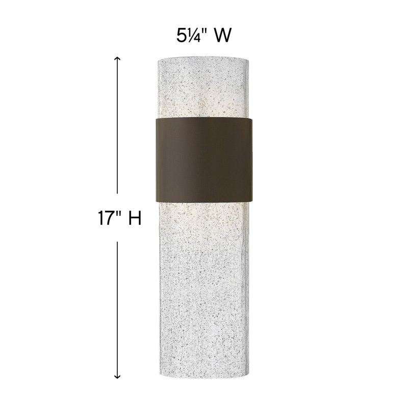 Horizon Outdoor Flush Mount, Buckeye Bronze, 17" H x 5.25" W