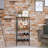 8 Bottle Floor Wine Bottle & Glass Rack in-263662277