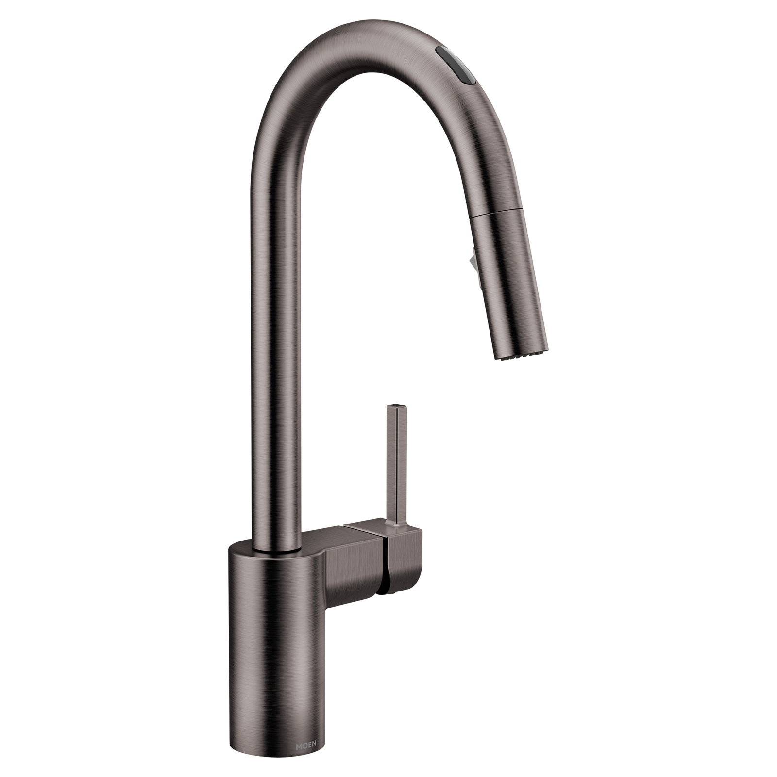 Align Smart Touchless Single Handle Kitchen Faucet with Wave and Power Clean and with Accessories, Black Stainless