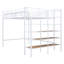 Lit mezzanine en métal avec tablette supérieure et échelle de rangement latérale Orenda-707839926-707839924