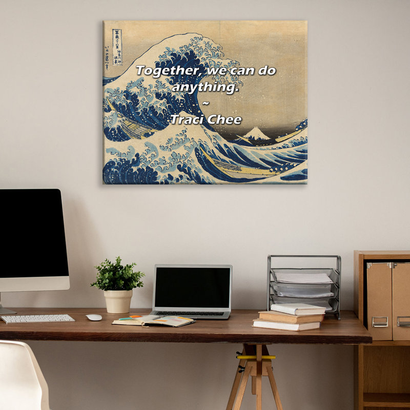 Artsy Quote "Together, we can do anything." By Traci Chee Gallery Wrapped Canvas, 24" H x 17" W