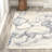 Cooper-John Abstract Marbled Modern Blue/Cream Rug-69806913