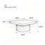 Table basse carrée avec base cylindrique-1941022154