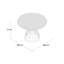 Lakeland Mango Round Wood Top Dining Table with Steel Base