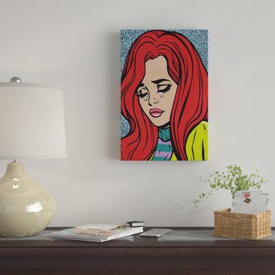 " Red Head Crying Girl " by Allyson Gutchell
