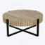 Table basse ronde, table basse cylindrique Handcraft
