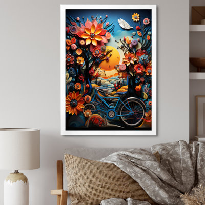 Carmani Bicycle Colorful Ride, reproduction d'art sur toile