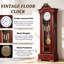 88.58"European-style large solid wood vertical floor clock