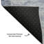 Tapis bleu 8 pi x 10 pi lavable à la machine Premium Cerrito AMF595-105116675