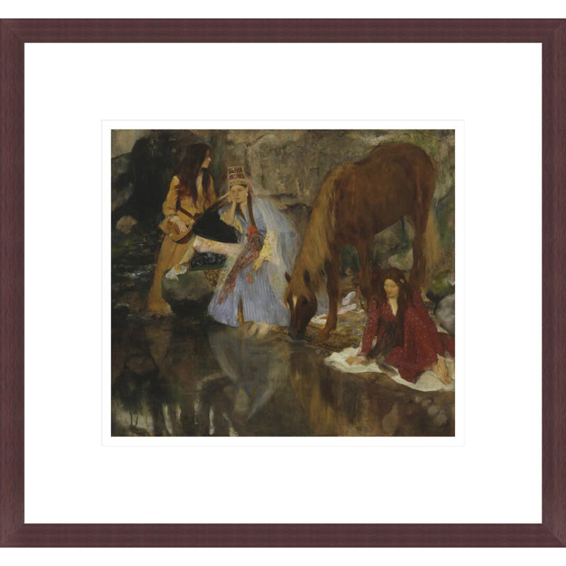 Portrait de Mlle Fiocre dans le ballet La Source "par Edgar Degas, H 13,75 po x l 14,7 po