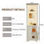 Bibliothèque de coin avec armoire H 66,5 "x l 21,7"-769227445