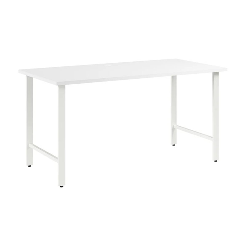 60 "Bureau d'écriture moderne en bois et métal, table d'ordinateur de bureau à domicile avec cadre robuste