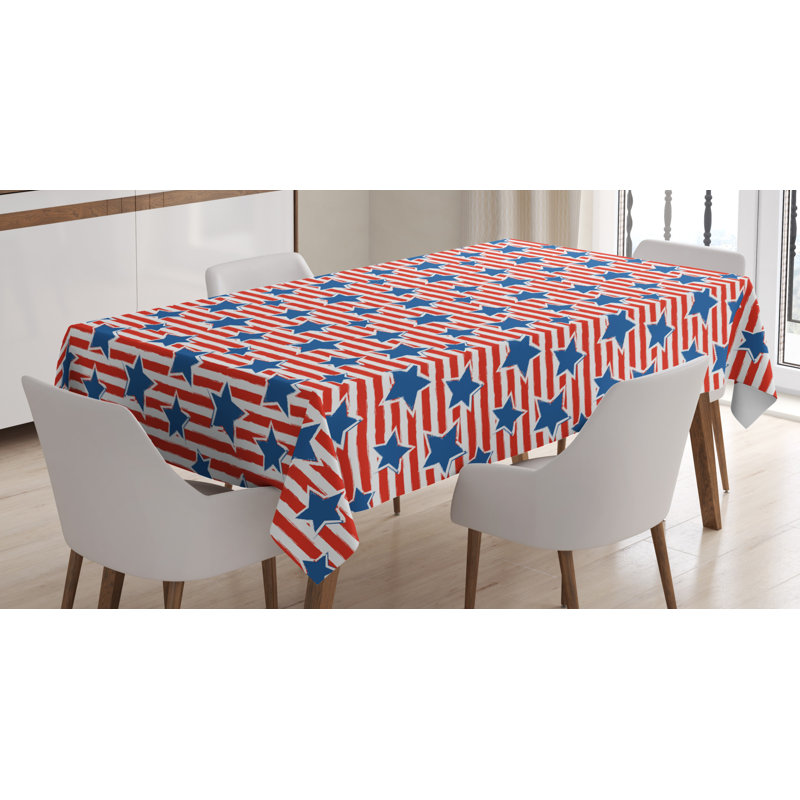 4th of July Tablecloth, 90" L x 60" W