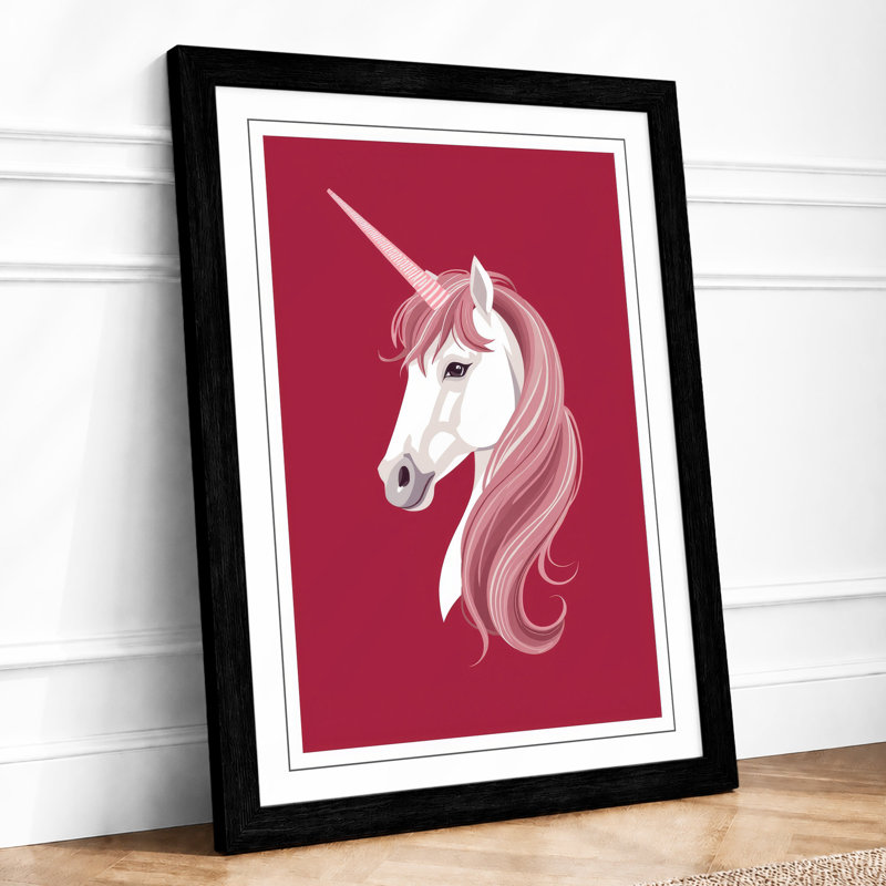 Spiraled Horn Dreams Modern - Framed Print, Black, A3 - 42.0 x 29.7 cm