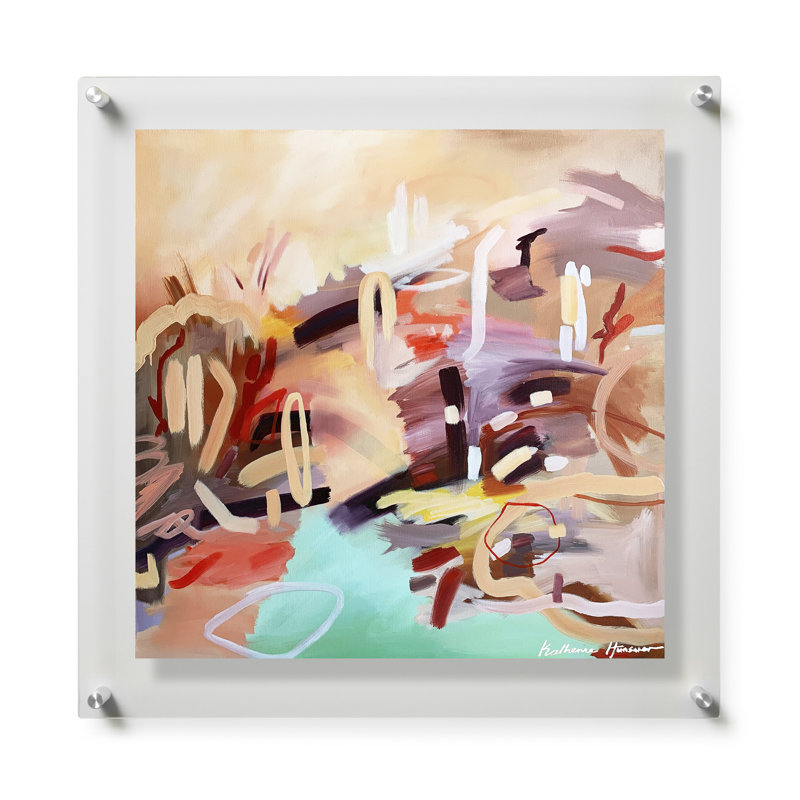 Riding The Calm by Katherine Hunsaker, 32" H x 32" W, Framed Print without Mat