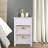 One Drawer Nightstand Bedside Table with Two Removable Baskets