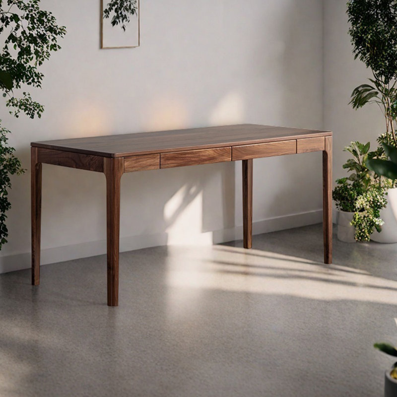 Bureau personnel en bois massif pur, H 29,53 po x l 62,99 po x P 27,56 po