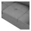 Canapé modulaire réversible peu encombrant avec rangement repose-pieds Rivet Ornement en forme de L pour petit ou grand dortoir