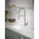 Sinema Pre-Rinse High Arc Spring Pull Down Single Handle Kitchen Faucet