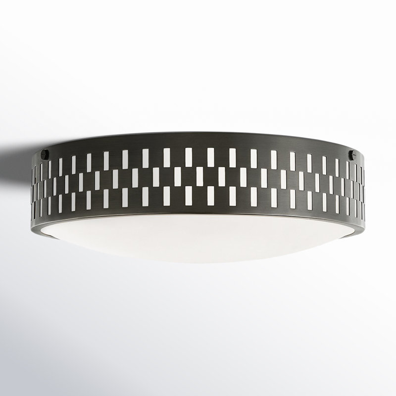 Plafonnier encastré 3 lumières 14 po Maude, Bronze vieilli