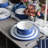 Stone Lain Cobalt 12-Piece Dinnerware Set Porcelain