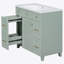 Ensemble de meuble-lavabo vert 36 "avec lavabo