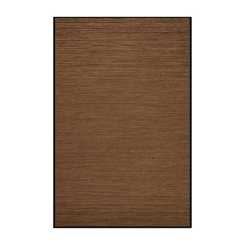 Tapis brun uni lavable à la machine, Rectangle 2 pi x 3 pi