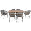 Ensemble repas de patio 7 pièces GO-762948224-762948225