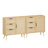 Bedroom Wood Dresser Storage - 3 Drawers, Adjustable Shelf Option, Build Quality, Effortless Assembly Cabinet Customizable Height, Framework, Simple
