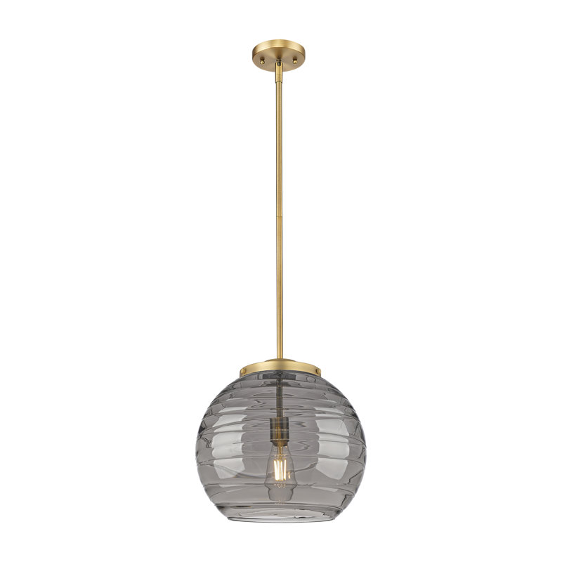 Luminaire suspendu 1 lumière Ellington, H 14,88 po x l 13,75 po x P 13,75 po, Laiton brossé