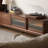 Black Walnut TV Stand with Multiple Features