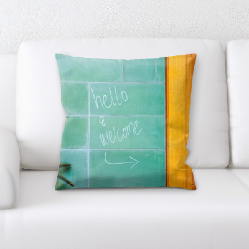 Microsuede Throw Pillow