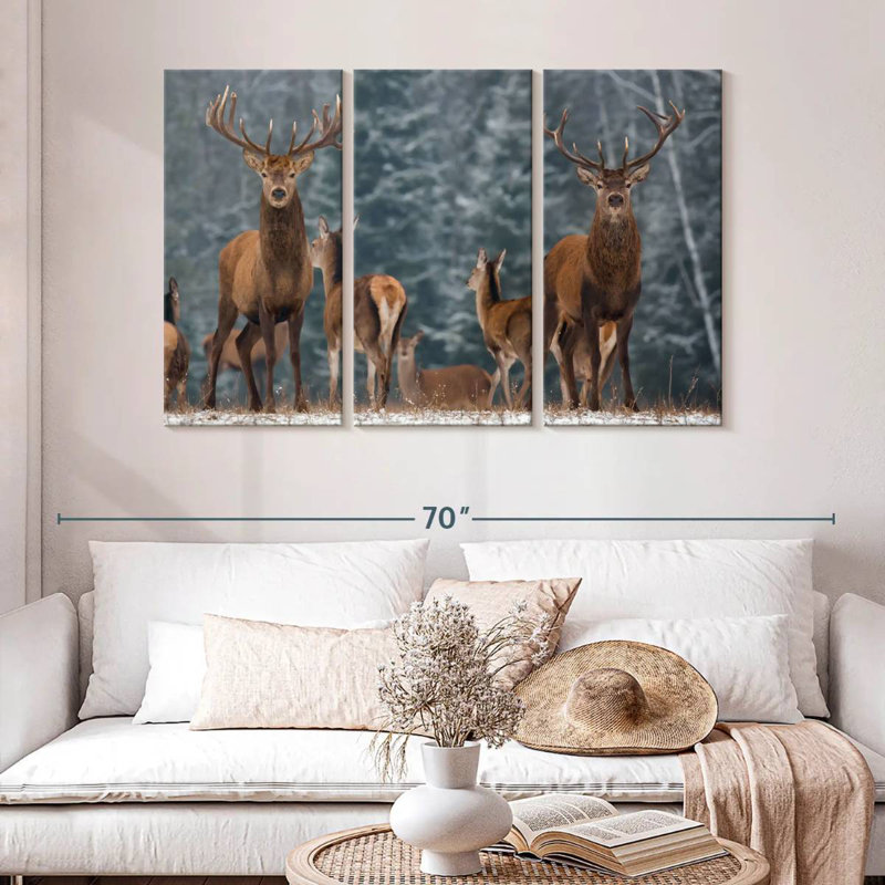 Deer Season, 32" H x 50" W