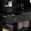 Buffet en bois manufacturé noir + rotin-1797452492-1797452483