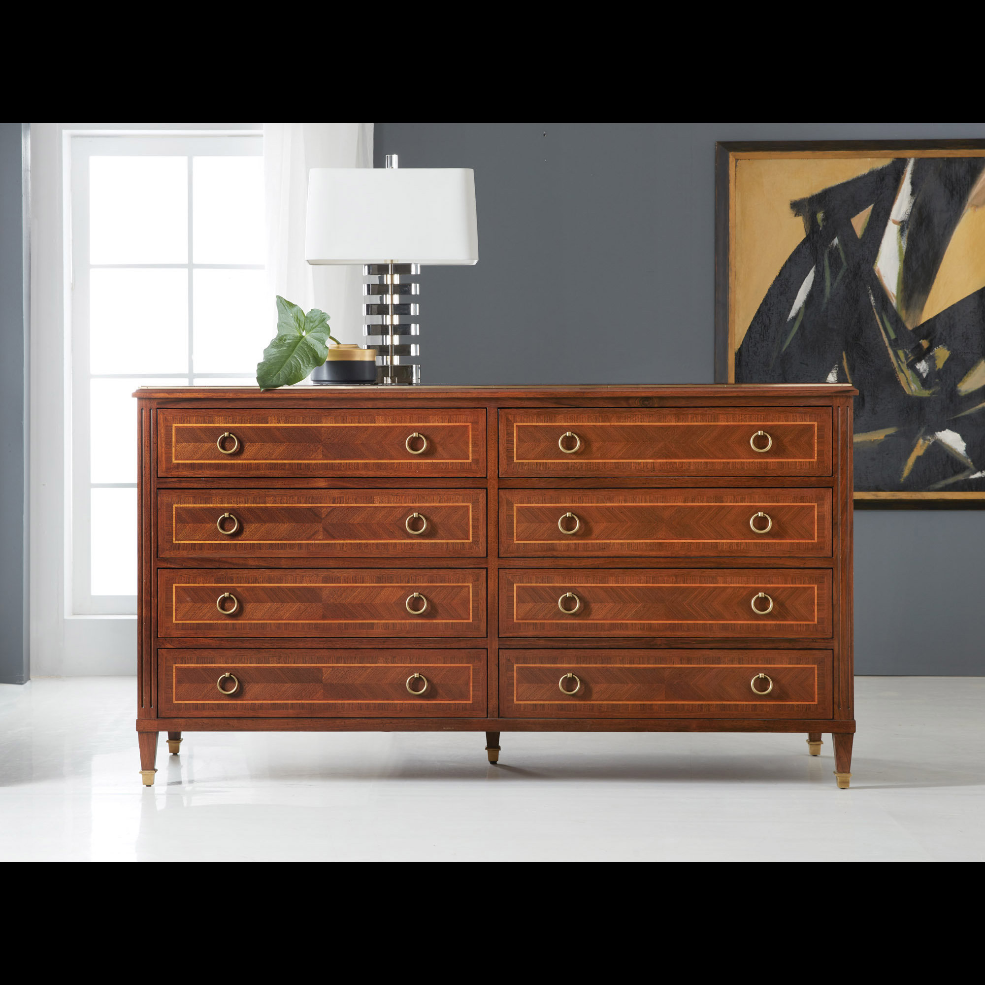 Modern History Home Villeneuve 8 Drawer Double Dresser Wayfair