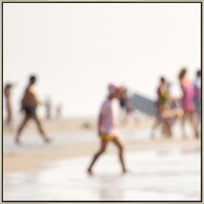 Bord de mer - Reproduction de photo sur toile avec cadre flottant