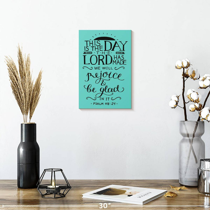 Day The Lord Made Bible Verse, 12" H x 8" W