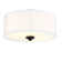 Dondie Flush Mount Ceiling Light Fixture with Fabric Shade