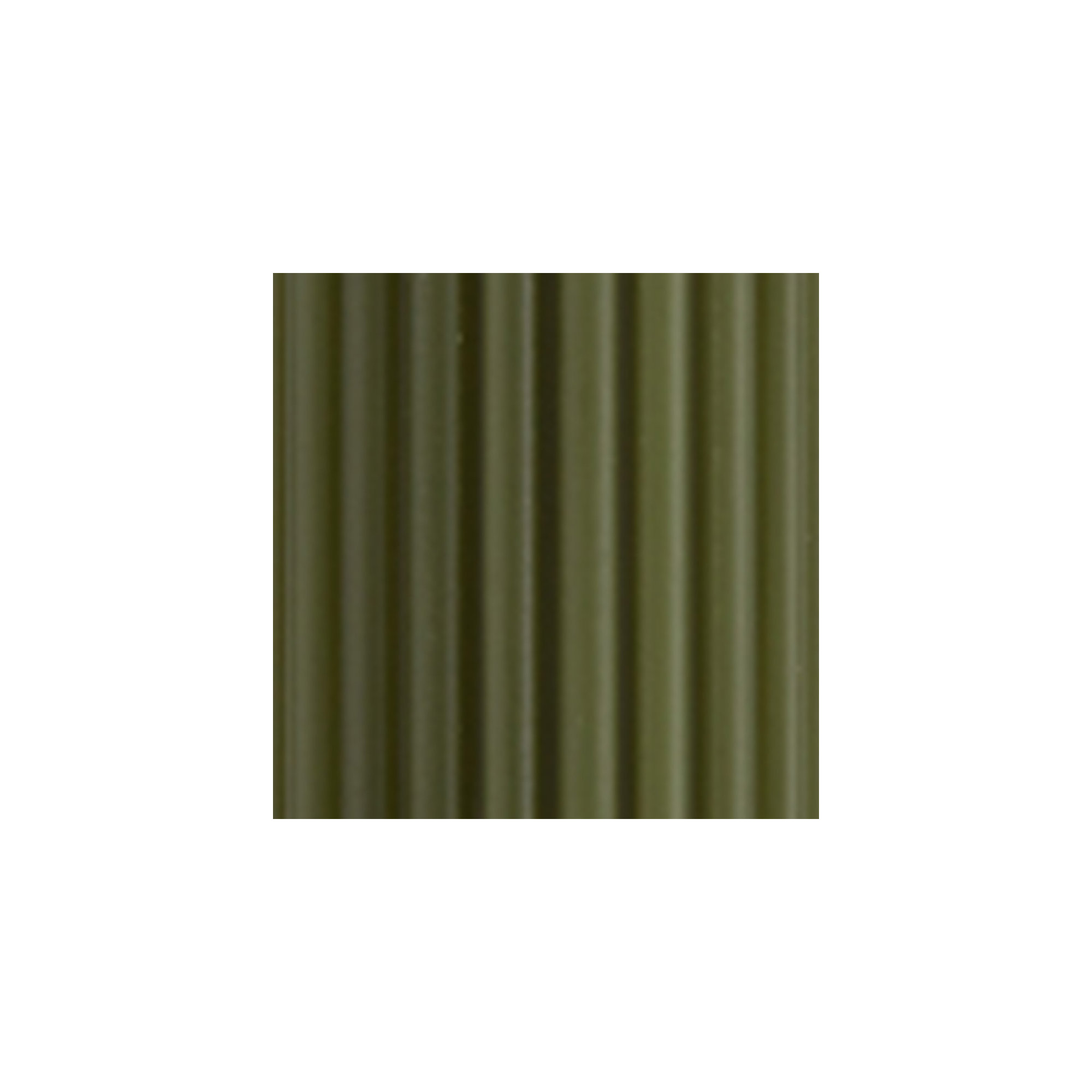Grecian Collenette Unscented Taper Candle, Dark Olive, 7" H x 1.25" W x 1.25" D