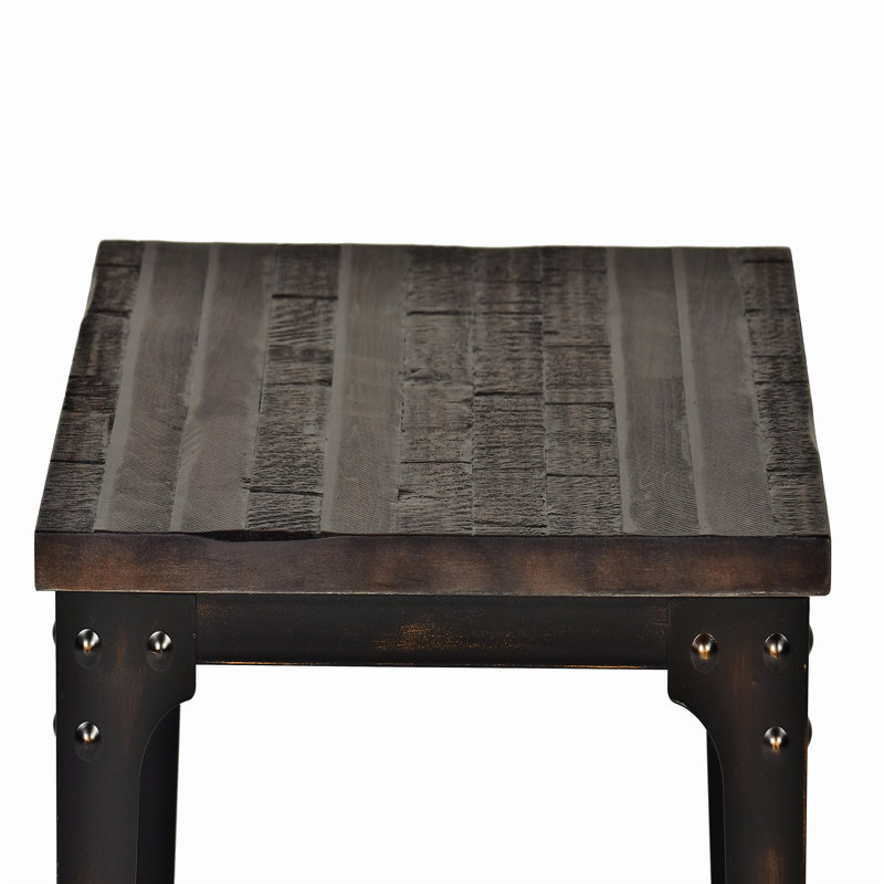 Jasemin Solid Wood Top End Table