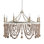 Madeleine 8 - Light Wagon Wheel Chandelier with Beaded Accents